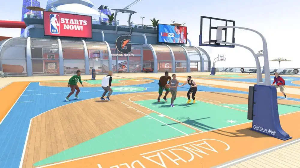 Screenshot of the NBA 2K22 game