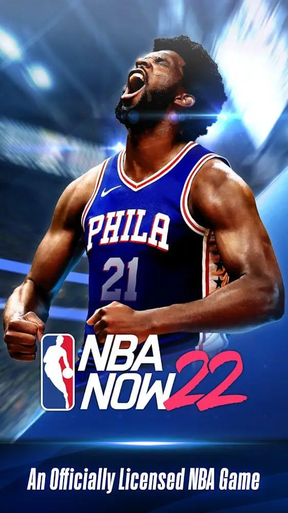Screenshot of the NBA NOW 22 app