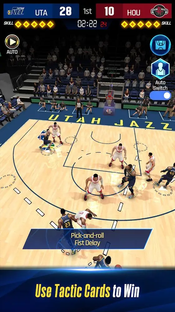 Screenshot of the NBA NOW 22 app