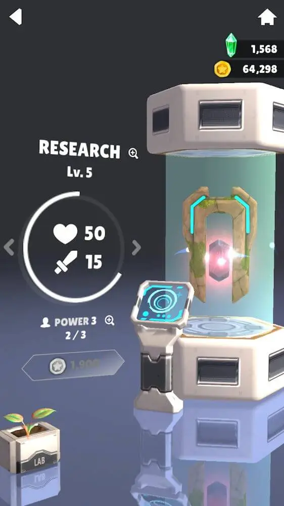 Screenshot of the Nameless Origin app