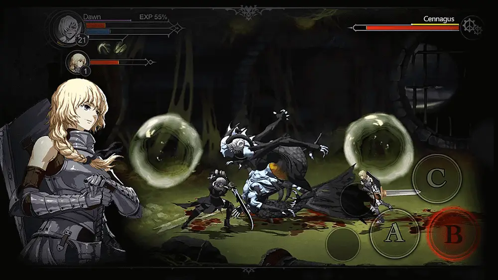 Screenshot of the NeverGone game