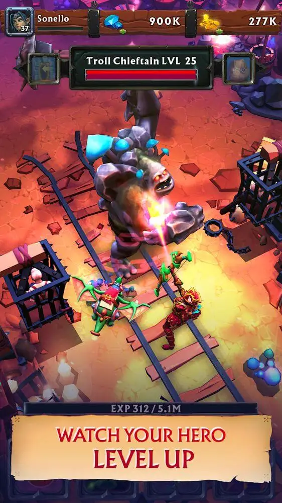 Screenshot of the Never Ending Dungeon app