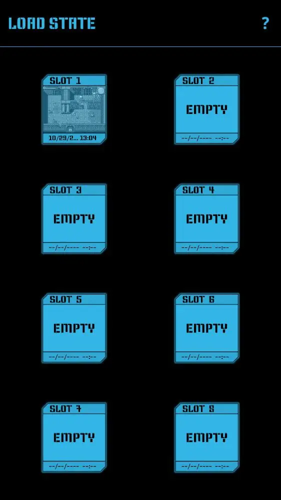 Screenshot of the Nostalgia.GBA Pro app