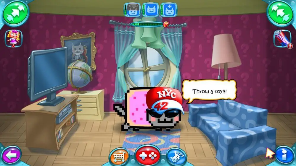 Screenshot of the Nyan Cat: Lost In Space game