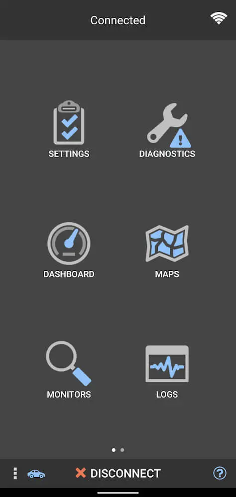Screenshot of the OBD Fusion app