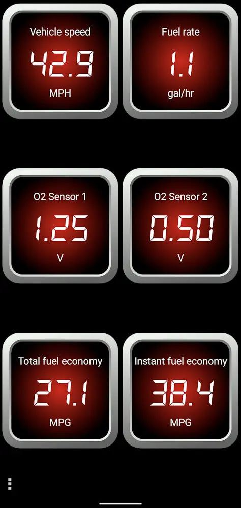 Screenshot of the OBD Fusion app