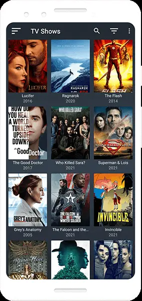 Screenshot of the Ocean Streamz app