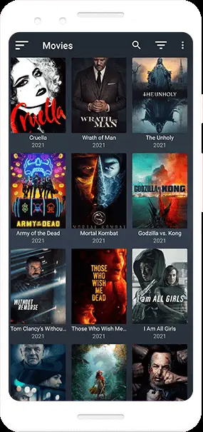 Screenshot of the Ocean Streamz app