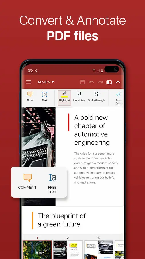 Screenshot of the OfficeSuite Pro + PDF app
