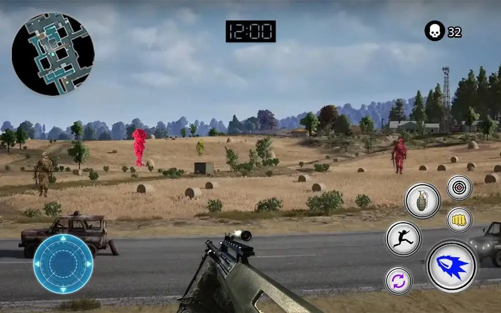 Screenshot of the Offline Player Squad Fire Gun game