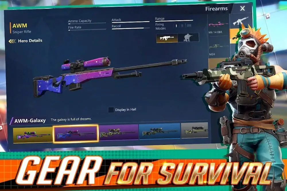 Screenshot of the Omega Legends game