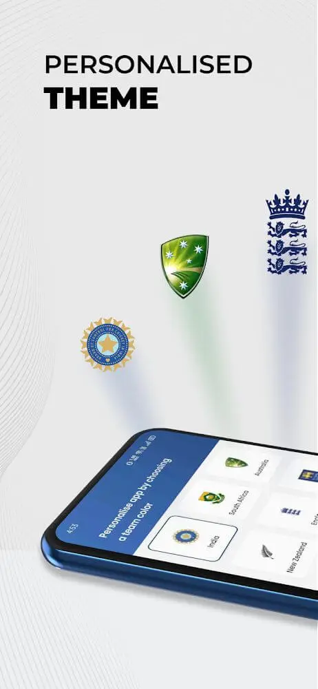 Screenshot of the OneCricket app