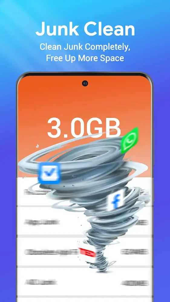 Screenshot of the One Booster app