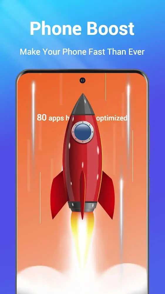 Screenshot of the One Booster app