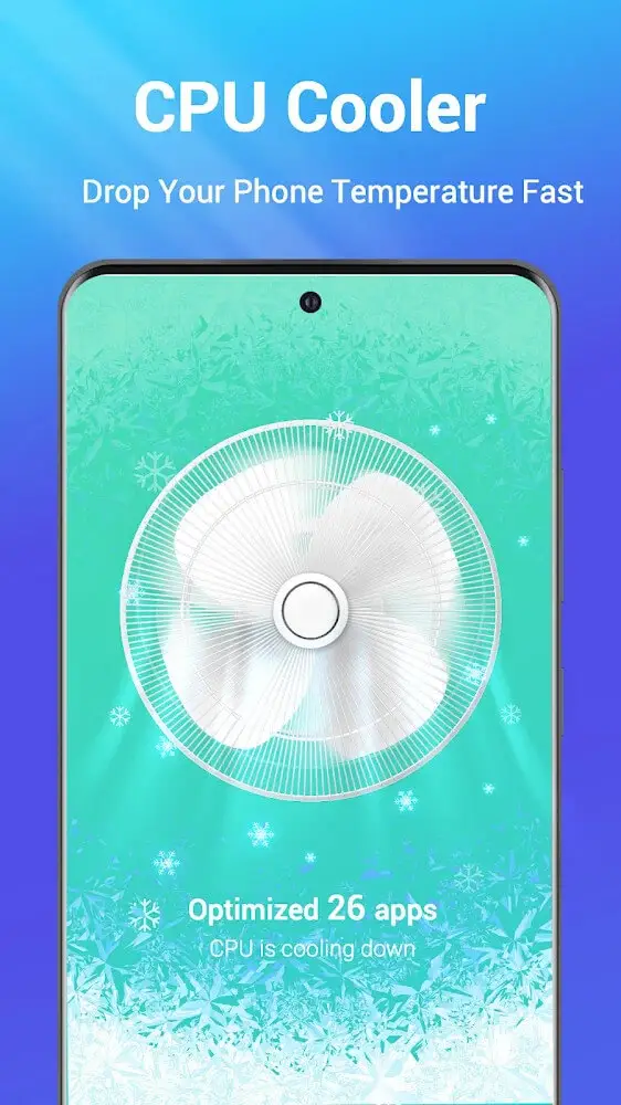 Screenshot of the One Booster app