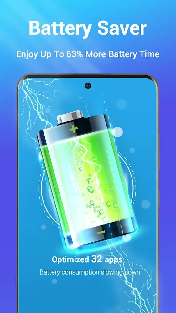 Screenshot of the One Booster app