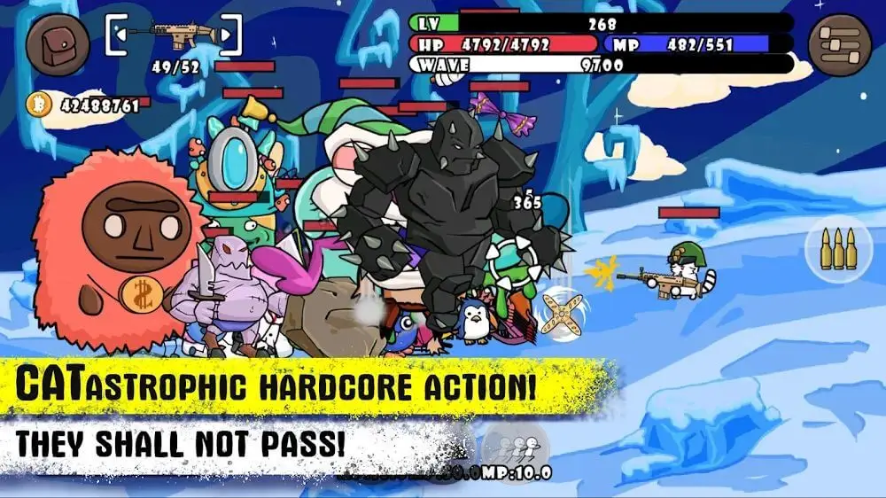 Screenshot of the One Gun: Cat game