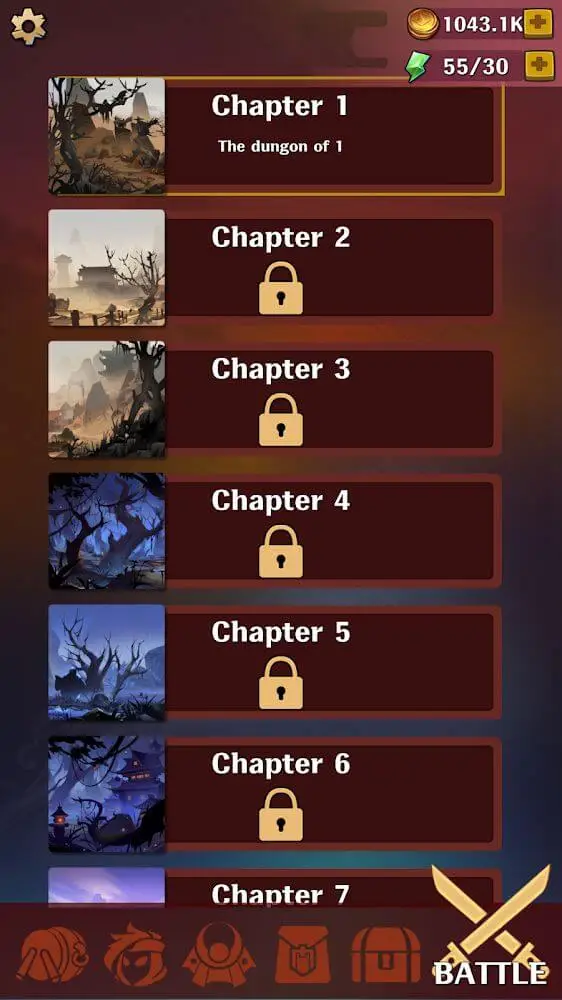 Screenshot of the One Shot Blade app