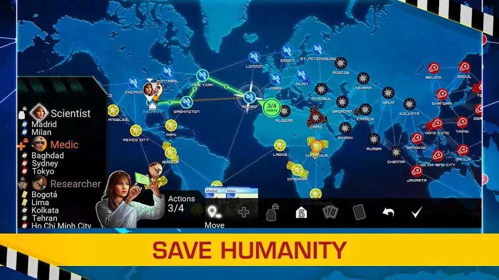 Screenshot of the Pandemic: The Board Game game