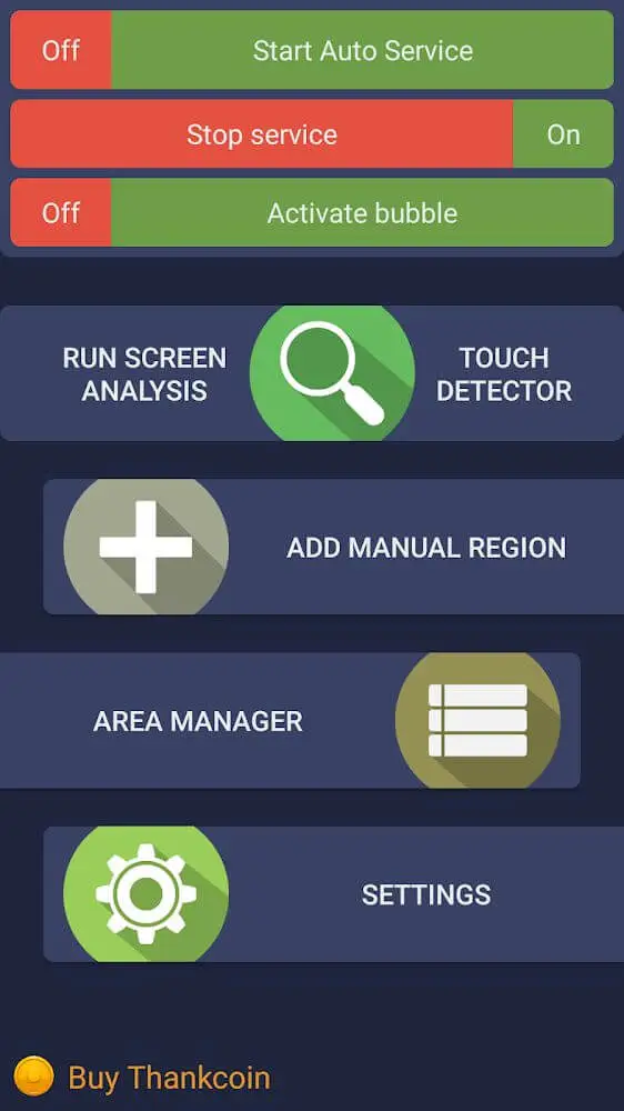 Screenshot of the Partial Screen app