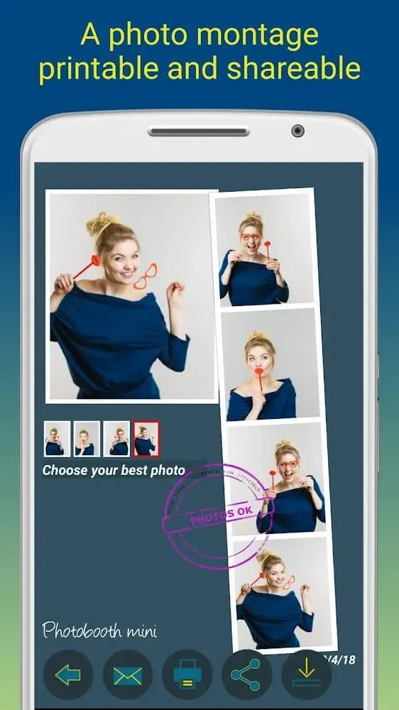 Screenshot of the Photobooth mini FULL app