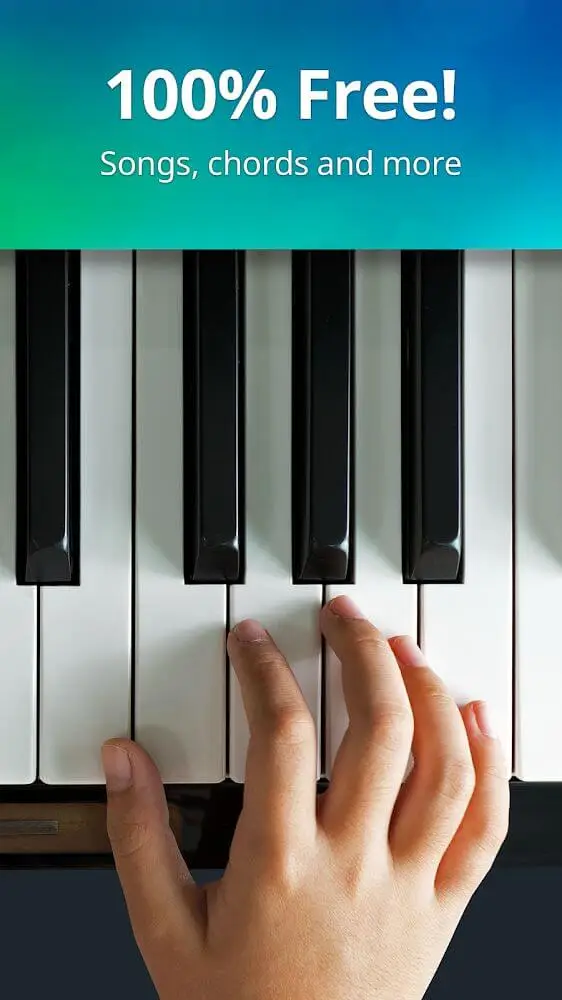 Screenshot of the Piano app