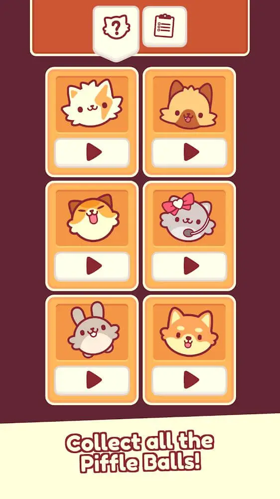 Screenshot of the Piffle app