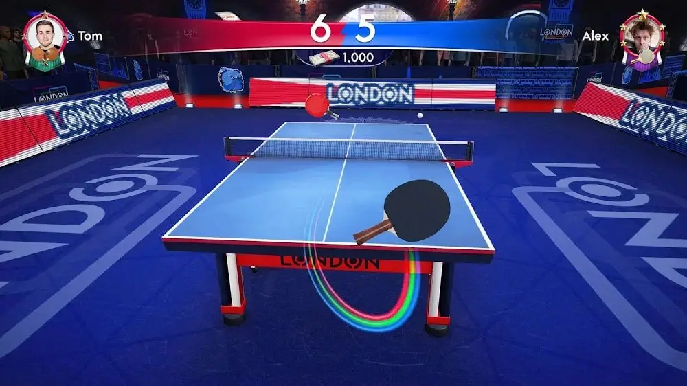 Screenshot of the Ping Pong Fury game