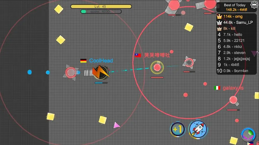 Screenshot of the PiuPiu.io game