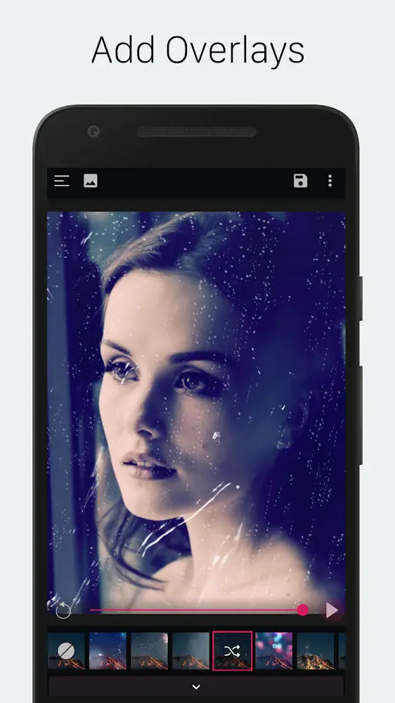 Screenshot of the PixaMotion app