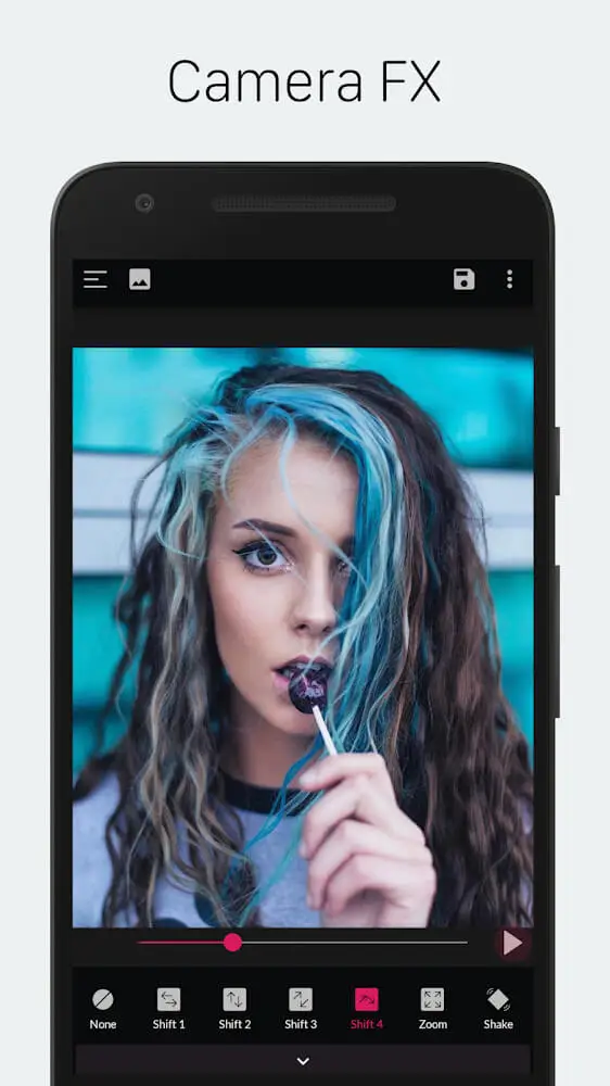 Screenshot of the PixaMotion app