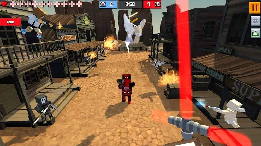 Screenshot of the Pixel Fury game