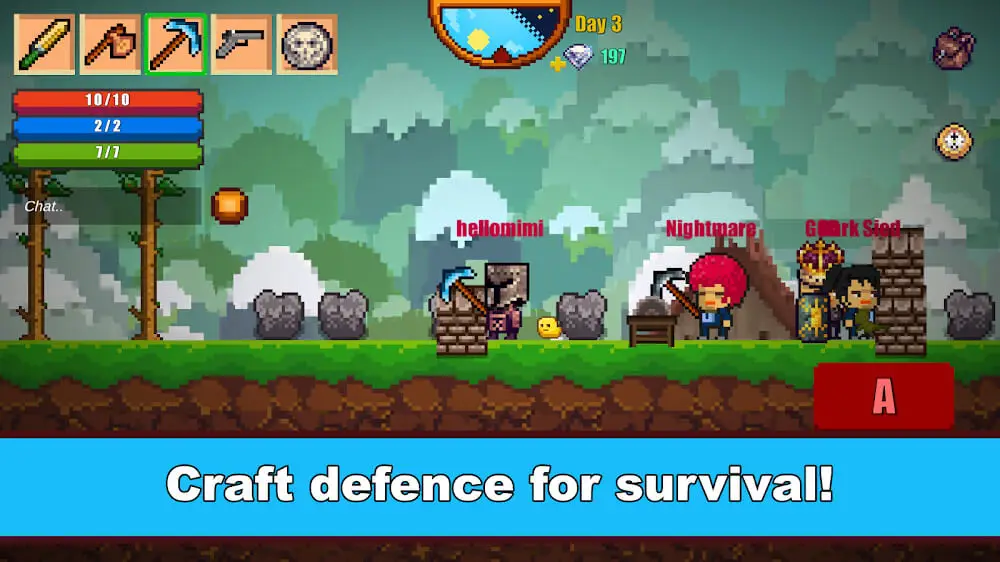 Screenshot of the Pixel Survival Game 2 game