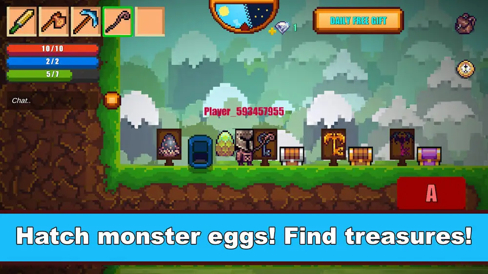 Screenshot of the Pixel Survival Game 2 game