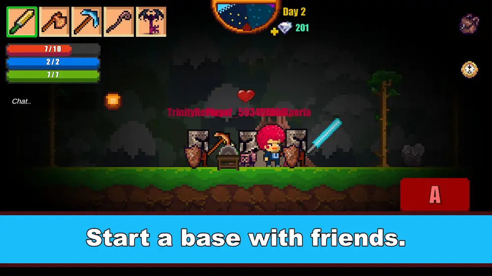 Screenshot of the Pixel Survival Game 2 game