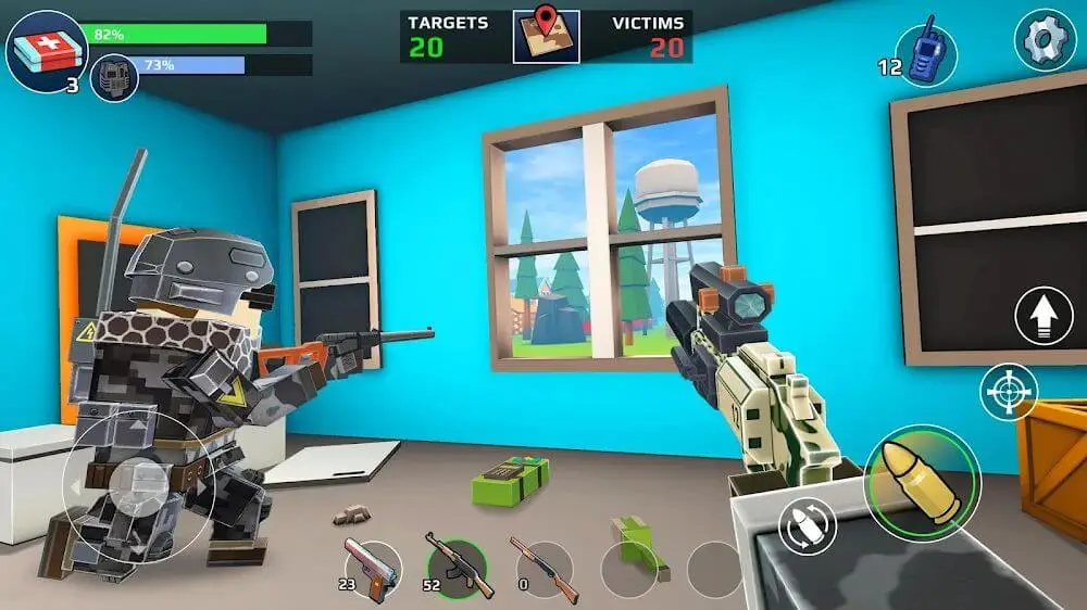 Screenshot of the Pixel's Unknown Battle Ground game