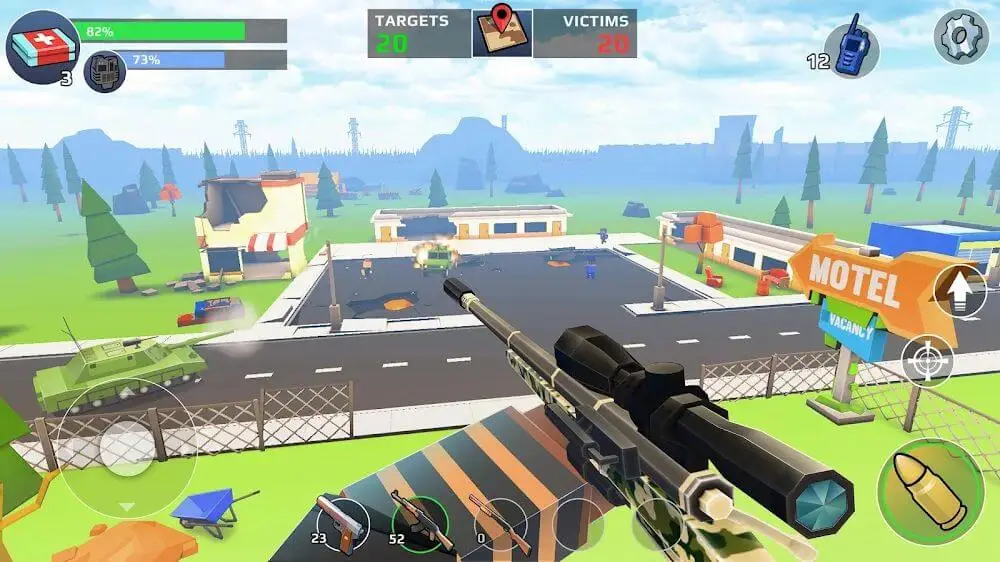 Screenshot of the Pixel's Unknown Battle Ground game