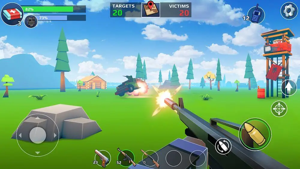 Screenshot of the Pixel's Unknown Battle Ground game