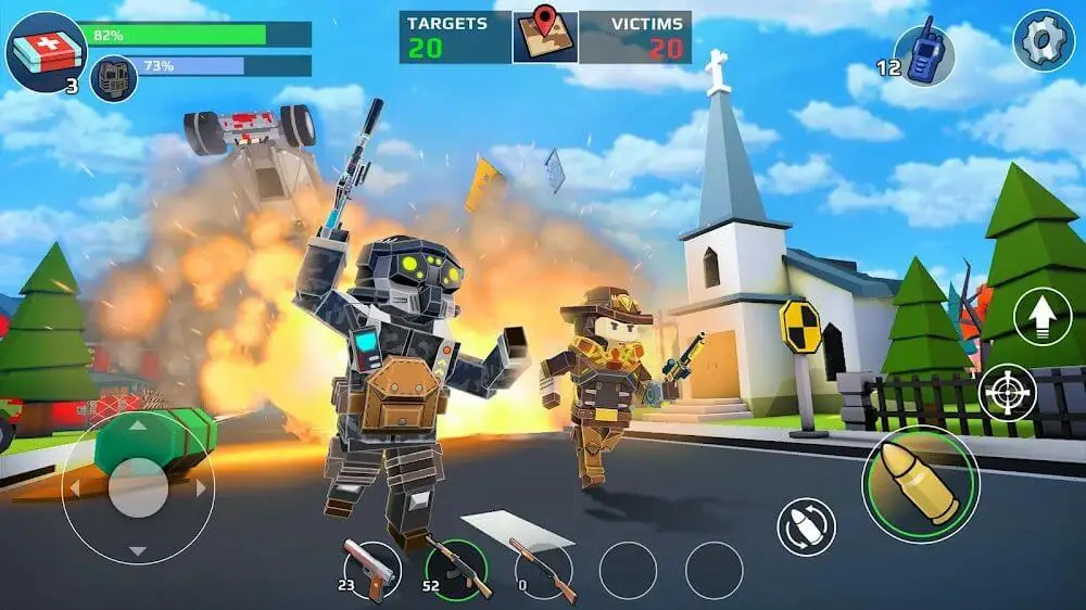Screenshot of the Pixel's Unknown Battle Ground game