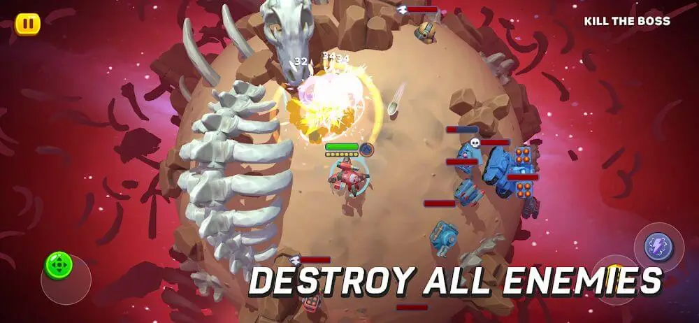 Screenshot of the Planethalla game