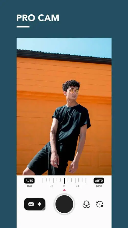 Screenshot of the Pomelo Camera app