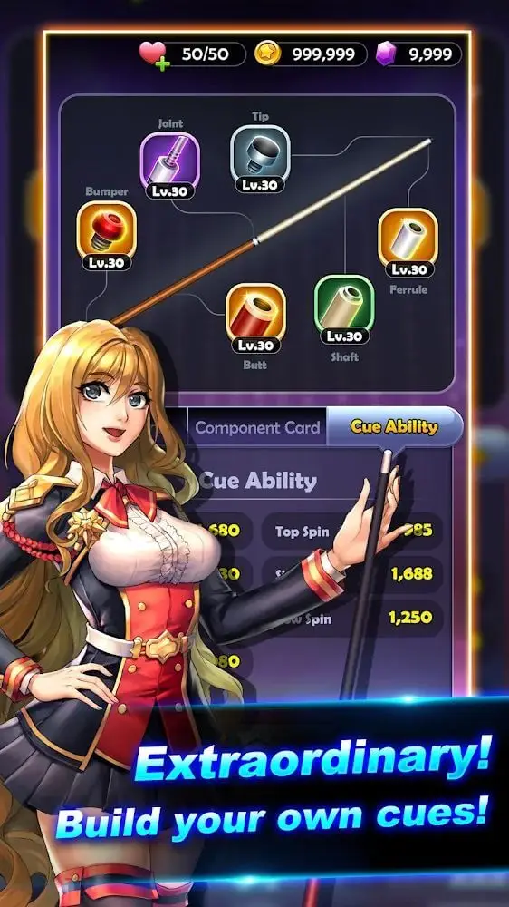 Screenshot of the Pool Legend app