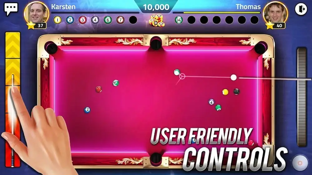 Screenshot of the Pool Legends - 8 Ball Mania game