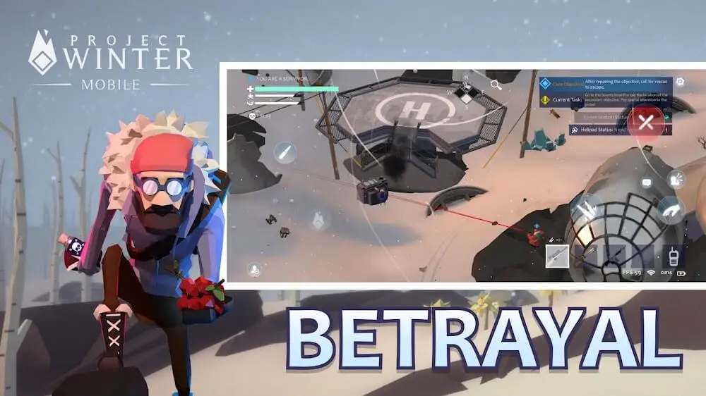 Screenshot of the Project Winter Mobile game