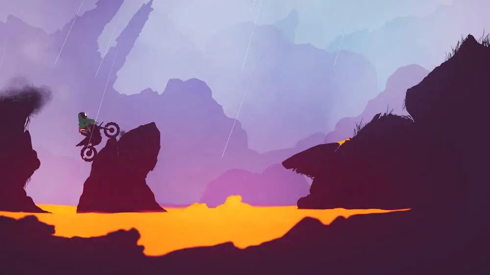 Screenshot of the Psebay: Gravity Moto Trials game
