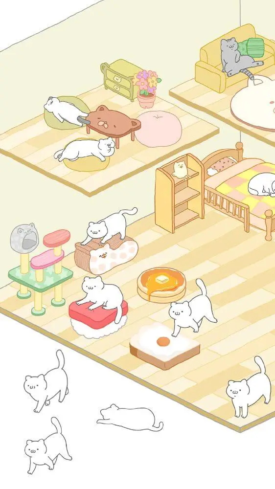Screenshot of the Purrfect Spirits app
