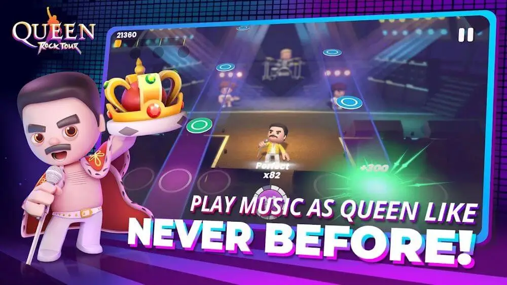 Screenshot of the Queen: Rock Tour game