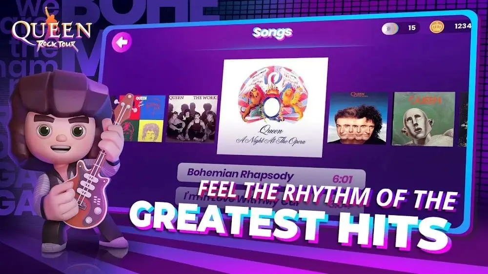 Screenshot of the Queen: Rock Tour game