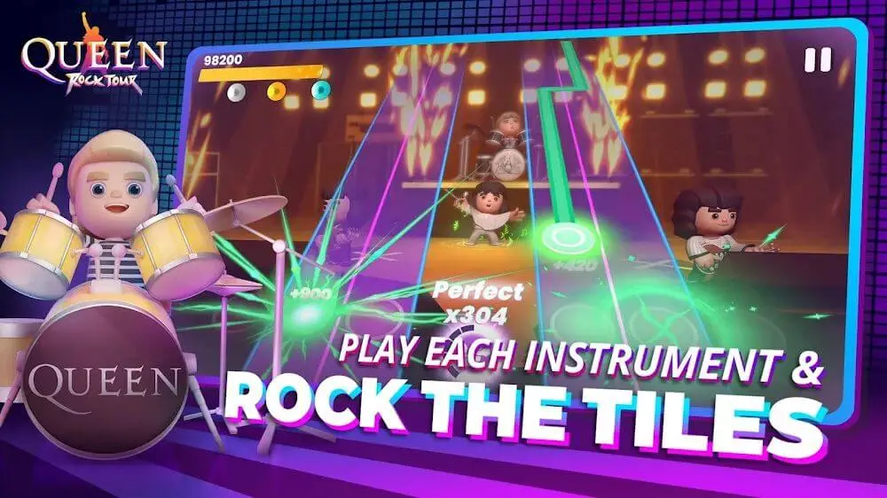 Screenshot of the Queen: Rock Tour game