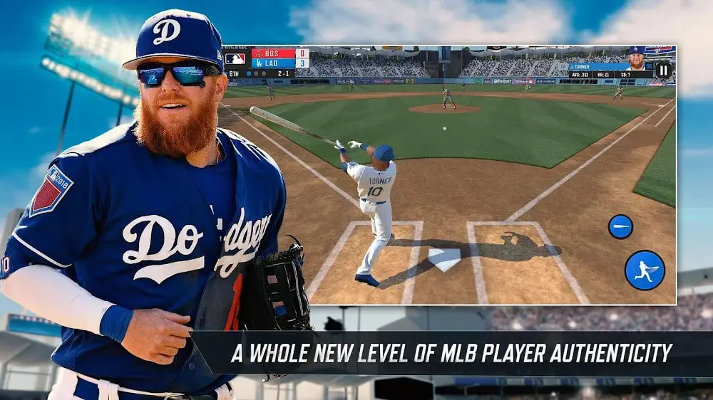 Screenshot of the R.B.I. Baseball 19 game